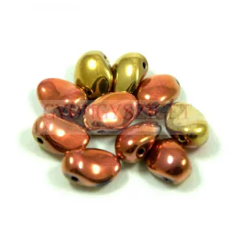 Tulip Petal - Czech Glass Bead 4x6mm - california gold rush