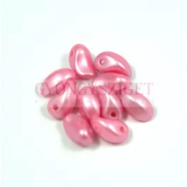 Tulip Petal - Czech Glass Bead 4x6mm - pastel inocent pink
