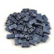 Miyuki Half Tila 2 Hole Japanese Seed Bead - 2001 - Matte Metallic Blue Gray - 2.5x5mm