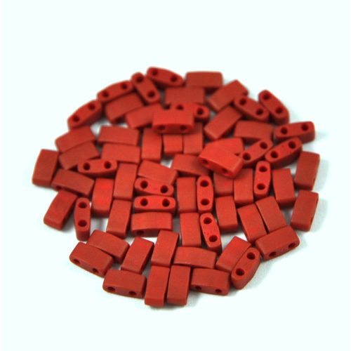 Miyuki féltila gyöngy - 2040 - Opaque Matt Metallic Brick Red - 2.3x5mm