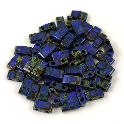 Miyuki féltila gyöngy - 4518 - Cobalt Picasso  - 2.3x5mm