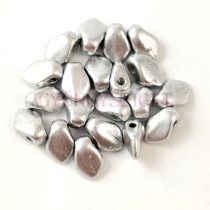 Gekko - cseh préselt szirom gyöngy - Aluminium - 3x5mm