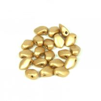 Gekko - cseh préselt szirom gyöngy - Aztec Gold - 3x5mm