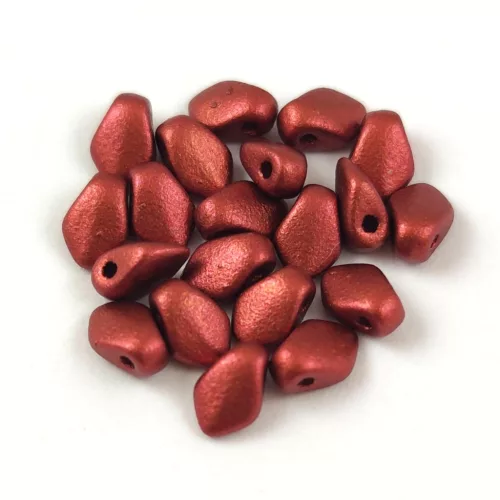 Gekko - cseh préselt szirom gyöngy - Matt Rust - 3x5mm