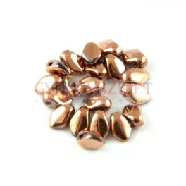   Gekko - cseh préselt szirom gyöngy - Crystal Capri Gold Full - 3x5mm