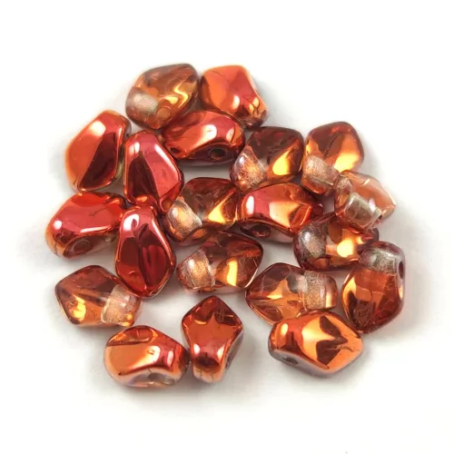 Gekko - cseh préselt szirom gyöngy - Crystal Sunset - 3x5mm