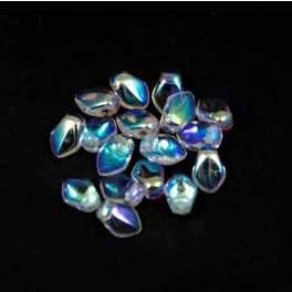 Gekko - cseh préselt szirom gyöngy - Crystal AB - 3x5mm