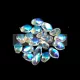 Gekko - Czech Pressed Petal Bead - Crystal Full AB - 3x5mm