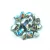 Gekko - cseh préselt szirom gyöngy - Crystal Silver Rainbow - 3x5mm