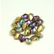 Gekko - Czech Pressed Petal Bead - Crystal Golden Rainbow - 3x5mm
