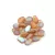 Gekko - cseh préselt szirom gyöngy - Crystal Matte Orange Rainbow - 3x5mm