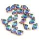 Gemduo bead - Backlit - Petroleum - 5x8 mm