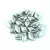 Gemduo cseh préselt üveggyöngy - Silver - 5x8 mm