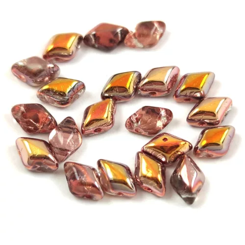 Gemduo cseh préselt üveggyöngy - Crystal Apollo - 5x8 mm