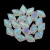 Gemduo cseh préselt üveggyöngy - Crystal Matt AB - 5x8 mm