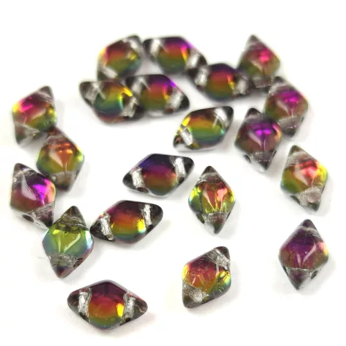 Gemduo bead - Crystal Luna Lilac - 5x8 mm