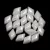 Gemduo cseh préselt üveggyöngy - White Luster - 5x8 mm
