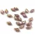 Gemduo cseh préselt üveggyöngy - Purple Gold Splash - 5x8 mm