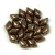 Gemduo cseh préselt üveggyöngy - Bronz - 5x8 mm