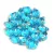 Gemduo bead - Aquamarine Gold Patina - 5x8 mm