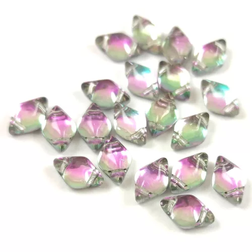 Gemduo bead - Backlit - Pink Mist - 5x8 mm