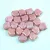 Ginko - cseh préselt kétlyukú gyöngy - White Pink Terracotta - 7.5 x 7.5 mm