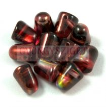 Gumdrop 7x10mm - kristály piros barna magic