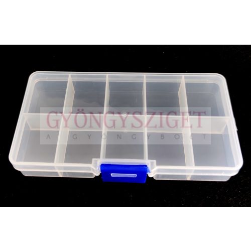 Bead container - 10 compartments - 13 x 7 x 2 cm