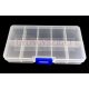 Bead container - 10 compartments - 13 x 7 x 2 cm