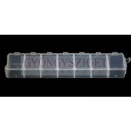 Bead container - 7 compartments -  15x3 cm