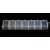 Bead container - 7 compartments -  15x3 cm
