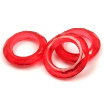 Műanyag gyűrű - Red - 20mm