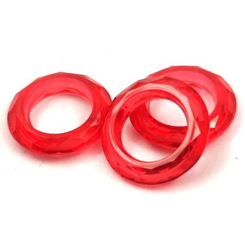 Plastic ring - Red - 20mm