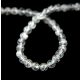 Bristol stone (crystal) - round bead - crushed - 4mm - on a strand