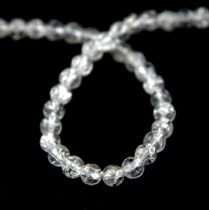   Bristol stone (crystal) - round bead - crushed - 8mm - on a strand