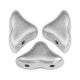 Hélios® par Puca®gyöngy - Silver Aluminium Mat - 6x10 mm