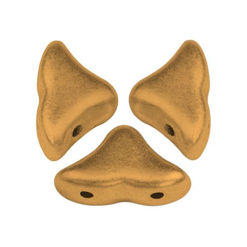 Hélios® par Puca®gyöngy - Bronze Gold Mat  - 6x10 mm