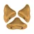 Hélios® par Puca®gyöngy - Bronze Gold Mat  - 6x10 mm