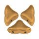 Hélios® par Puca®gyöngy - Bronze Gold Mat  - 6x10 mm