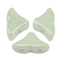   Hélios® par Puca®gyöngy - Opaque Light Green Ceramic Look - 6x10 mm