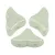 Hélios® par Puca®gyöngy - Opaque Light Green Ceramic Look - 6x10 mm