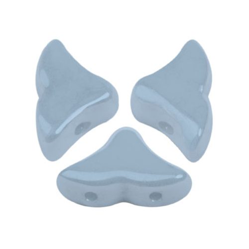 Hélios® par Puca®gyöngy - Opaque Blue Ceramic Look - 6x10 mm