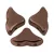 Hélios® par Puca®gyöngy - Dark Bronz - 6x10 mm