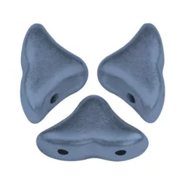 Hélios® par Puca®gyöngy - Matt Metallic Blue - 6x10 mm