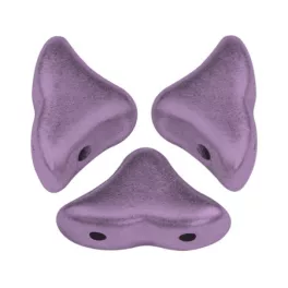   Hélios® par Puca®gyöngy - Metallic Mat Dark Plum - 6x10 mm