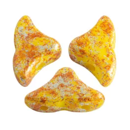   Hélios® par Puca®gyöngy - Opaque Jonquil Tweedy - 6x10 mm
