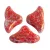 Hélios® par Puca®gyöngy - Opaque Coral Red Tweedy - 6x10 mm