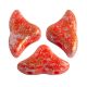 Hélios® par Puca®gyöngy - Opaque Light Coral Tweedy - 6x10 mm