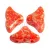 Hélios® par Puca®gyöngy - Opaque Light Coral Splash - 6x10 mm