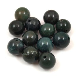 Heliotrop (Blood Stone) - round bead - 8mm